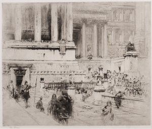 The Forum (etsaus ja akvatinta) tekijältä William Walcot