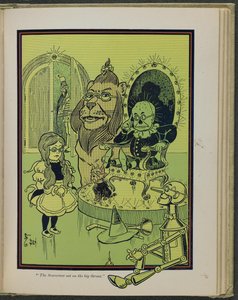 Kuvitus Lyman Frank Baumin teoksesta "Ihmeellinen Ozin velho". tekijältä William Wallace Denslow