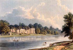 Paavin huvila Twickenhamissa, 1828 tekijältä William Westall