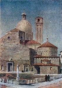 Padova. Tuomiokirkko (värinen lito) tekijältä William Wiehe Collins