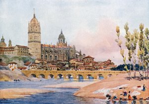 Salamanca (väri litho) tekijältä William Wiehe Collins
