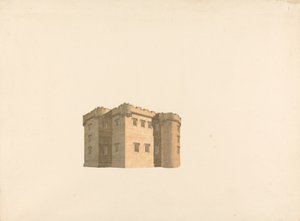 Cluny Castle, Aberdeenshire, Skotlanti: Perspektiivi tekijältä William Wilkins