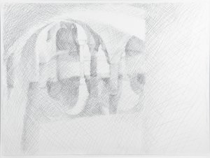 Flooded Crypt, San Zaccaria, Venetsia, 2006 (kynä paperille) tekijältä William Wilkins