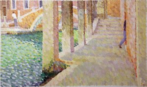 Sotoportego del Traghetto, 2011 (Öljy kankaalle) tekijältä William Wilkins