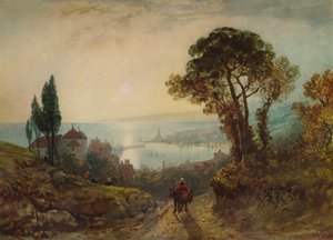 Näkymä satamaan, c1859, 1938 tekijältä William Wyld