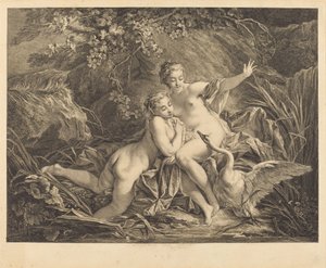 Jupiter ja Leda tekijältä William Wynne Ryland after François Boucher