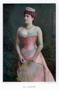 Lillie Langtry, brittiläinen näyttelijä, 1901. tekijältä William and Daniel Downey