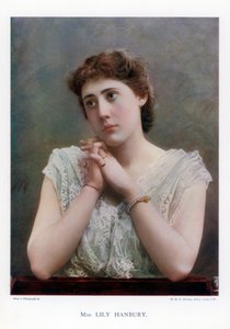 Lily Hanbury, englantilainen näyttelijä, 1901. tekijältä William and Daniel Downey