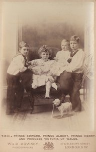 Prinssi Edward, prinssi Albert, prinssi Henry ja Walesin prinsessa Victoria tekijältä William and Daniel Downey