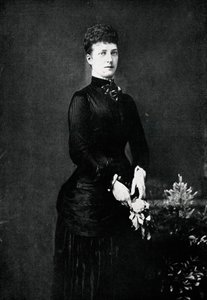 Kuningatar Alexandra hopeahäänsä vuonna 1888 1911 tekijältä William and Daniel Downey