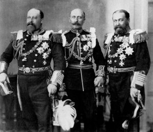 Walesin prinssi ja hänen veljensä Yorkin herttuan häissä 6. heinäkuuta 1893 1964 tekijältä William and Daniel Downey