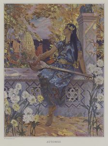 Automne (syksy) (väri litho) tekijältä William de Leftwich (after) Dodge