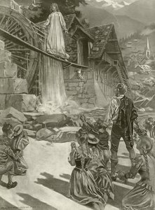 La Sonnambula, näytös III kohtaus ii (syväpaino) tekijältä William de Leftwich Dodge