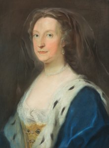 Naisen muotokuva (pastellipiirustus) tekijältä William of Bath (circle of) Hoare