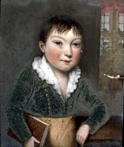 Tuntematon poika FitzHerbertin perheen muotokuvista, noin 1817 (liuskekivi).