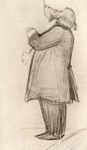 Johannes Brahms (1833-1897) saksalainen säveltäjä, kapellimestari (piirustus) tekijältä Willy von Beckerath