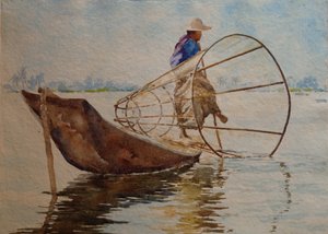 916 jalkasoutuja, Inle Lake