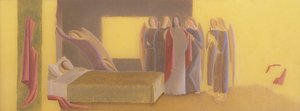 Sävellystutkimus kappaleelle "Scenes from the Life of St. Martin of Tours", n. 1928-1933 (öljy kuultopaperille)