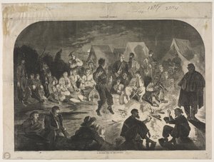Hieno leiripaikka Potomac-joen rannalla tekijältä Winslow Homer