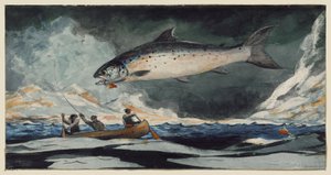 Hyvä uima-allas, Saguenay-joki tekijältä Winslow Homer
