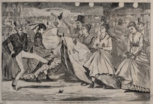 Pariisilainen tanssiaiset – Tanssia Mabille-klubilla, Pariisi tekijältä Winslow Homer