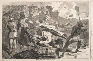 Shell in the Rebel Treches, 1863. tekijältä Winslow Homer