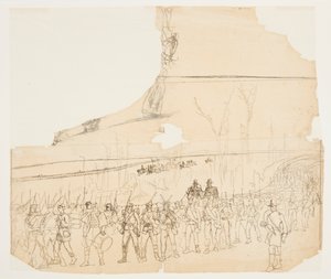 Jalkaväen kolonni maaliskuussa tekijältä Winslow Homer