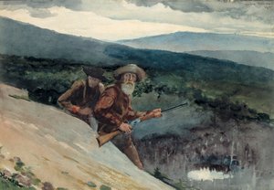 Karhunmetsästys, Prospect Rock tekijältä Winslow Homer