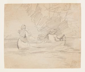 Kanootti kolmen miehen kanssa tekijältä Winslow Homer