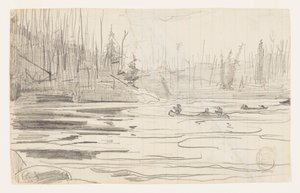 Kanootteja järvellä tekijältä Winslow Homer