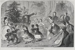 Joulu -- Ikuvihreiden kerääminen Joulukuusi tekijältä Winslow Homer