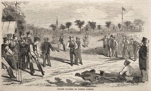 Krikettipelaajat Boston Commonissa, 1859. tekijältä Winslow Homer