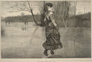 Cutting a Figure, alkaen Every Saturday, 4. helmikuuta 1871 tekijältä Winslow Homer