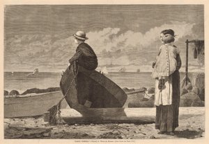 Isä tulee!, julkaistu 1873. tekijältä Winslow Homer