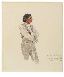 David Pharohh, The Last of the Montauks, 1874 tekijältä Winslow Homer