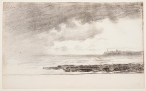 Piirros, Cullercoatsin lahti, Englanti, 1881. tekijältä Winslow Homer