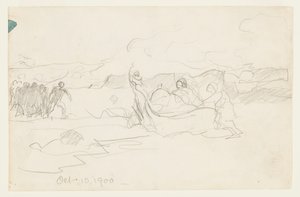Kalastajat rannalla Dorylla tekijältä Winslow Homer