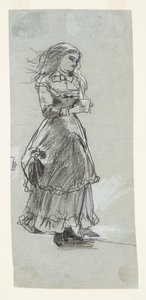 Tyttö pitelee juomalasia tekijältä Winslow Homer