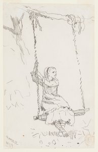 Tyttö keinussa tekijältä Winslow Homer
