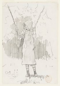 Tyttö keinussa tekijältä Winslow Homer