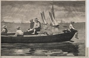 Gloucesterin satama, 1873. tekijältä Winslow Homer