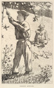 Vihreitä omenoita, Nuoret ihmiset, elokuu 1868. tekijältä Winslow Homer