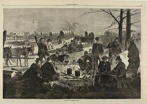 Vaunujunan pysähtyminen tekijältä Winslow Homer