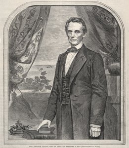 Hon. Abraham Lincoln, syntynyt Kentuckyssa, 12. helmikuuta 1809, 1860. tekijältä Winslow Homer
