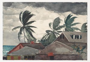 Hurrikaani, Bahama tekijältä Winslow Homer