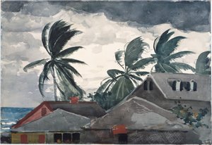 Hurrikaani, Bahama tekijältä Winslow Homer