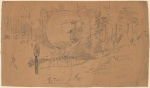 Intrepid [oikealla], 1862. tekijältä Winslow Homer