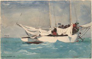 Key West, vetoankkuri, 1903. tekijältä Winslow Homer