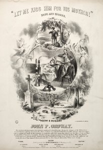 Anna minun suudella häntä hänen äitinsä puolesta - Sheet Music Cover tekijältä Winslow Homer
