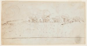 Miehet katselevat maanrakennustyötä tekijältä Winslow Homer